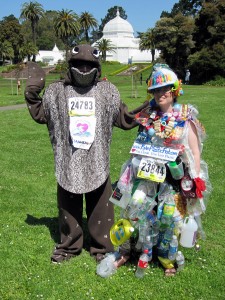 Beth's costume Green Sangha member and online activist Beth Terry sports her award-winning "Plastic Gyre" costume at the Bay-to-Breakers race in San Francisco.